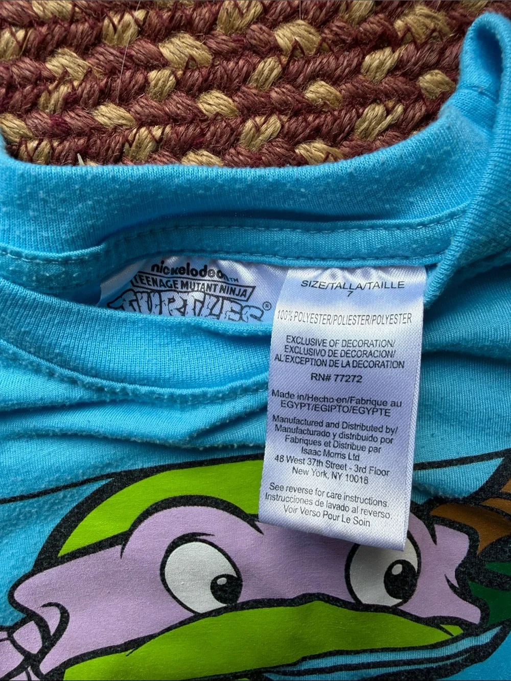 Kids' Blue TMNT Turtle Power Graphic Tee